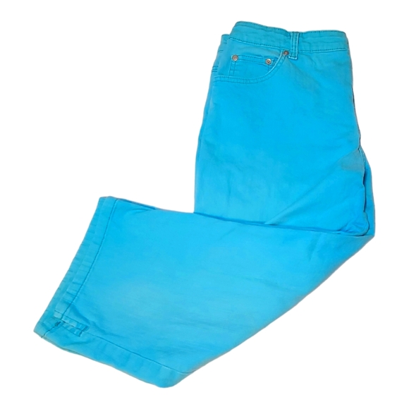 Petite Jeans Kim Rogers Straight Leg Women's 8P Blue 5-Pocket Cotton Blend - Picture 1 of 9